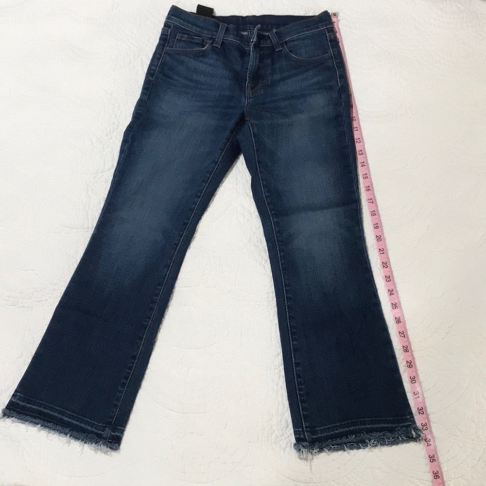Jbrand  Mid-Ride Cropped Flare Jeans